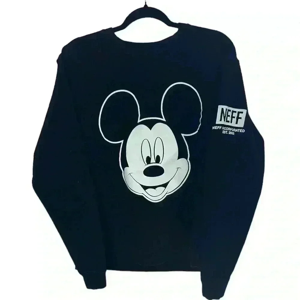 NEFF Disney Mickey Sweatshirt‎ Pullover Unisex | Black & White | SZ M